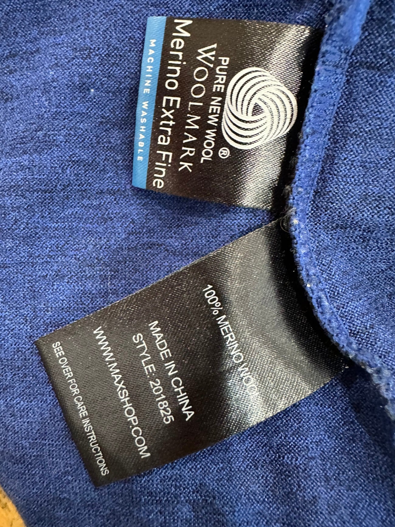 Max - Merino Cardigan - Medium - Blue