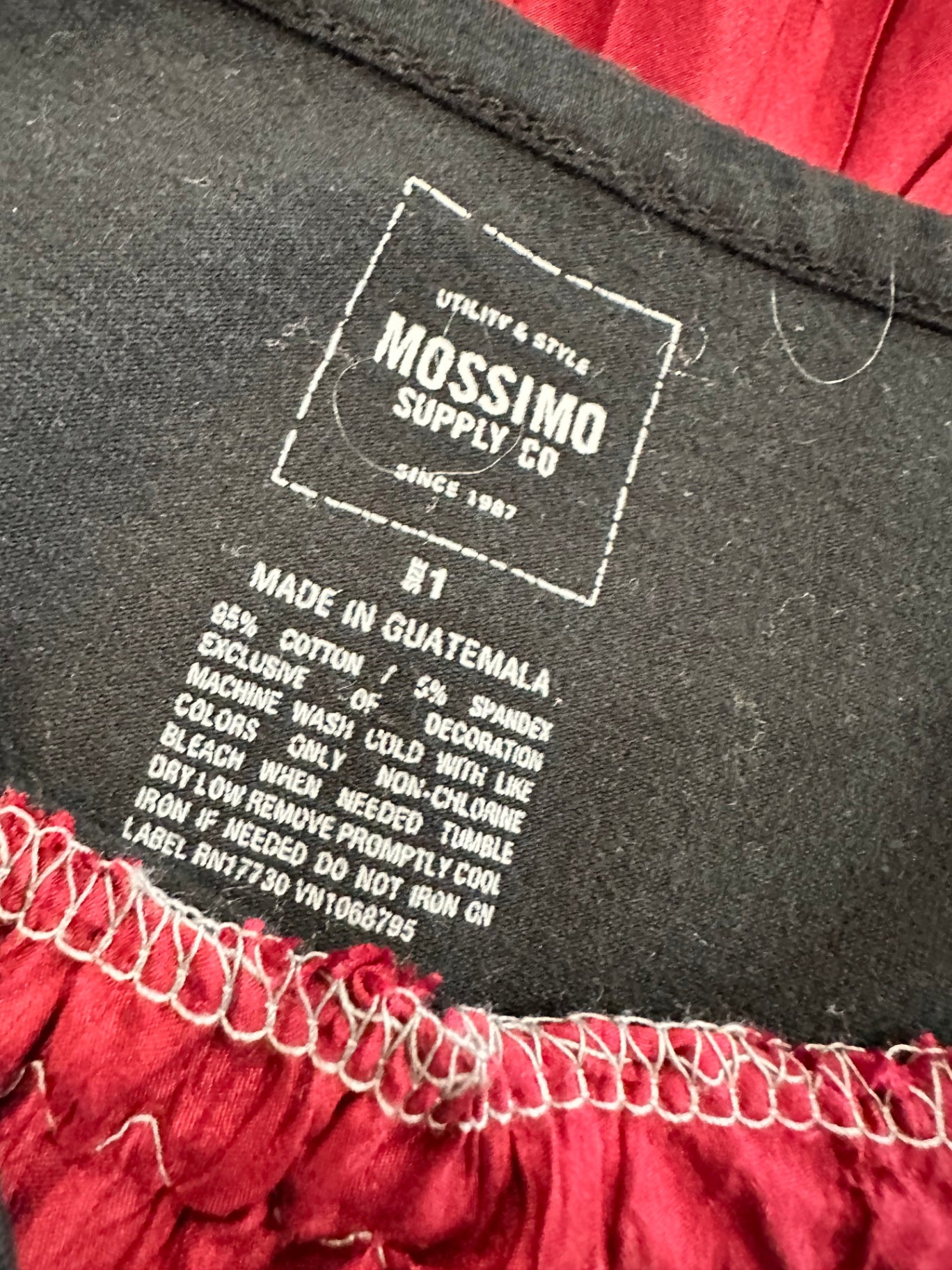 Mossimo Dress - Extra Large - Black + Burgundy