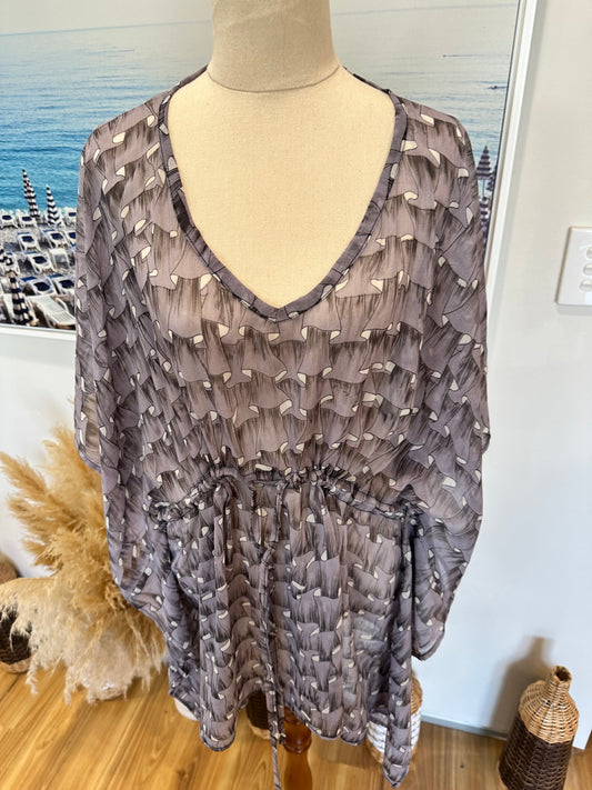 SNAP - Made in New Zealand - Kaftan - One Size - Grey
