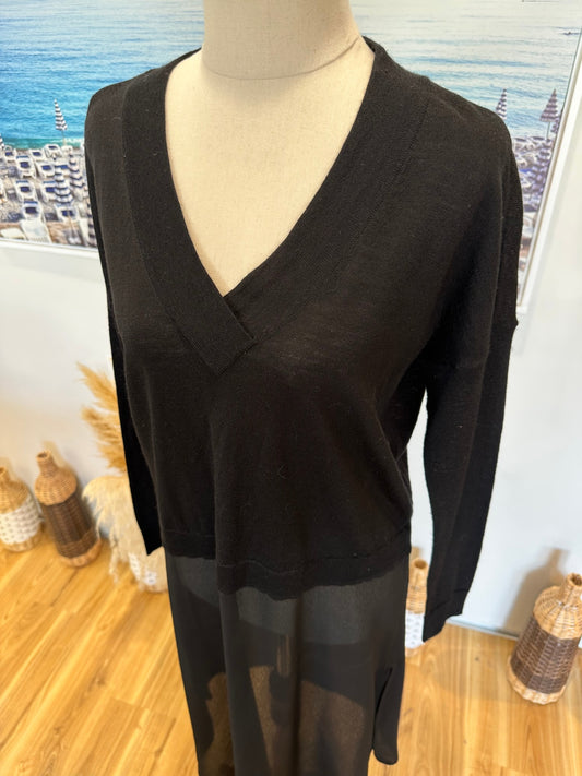 Stevie Nicks Inspired Black Jumper - Small / Medium - Black