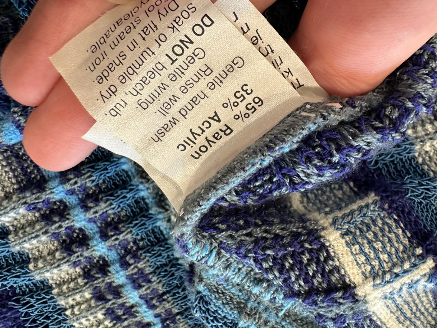 Aliza by Sabatini - Bohemian Dress - Size 10 - Blue Stripes