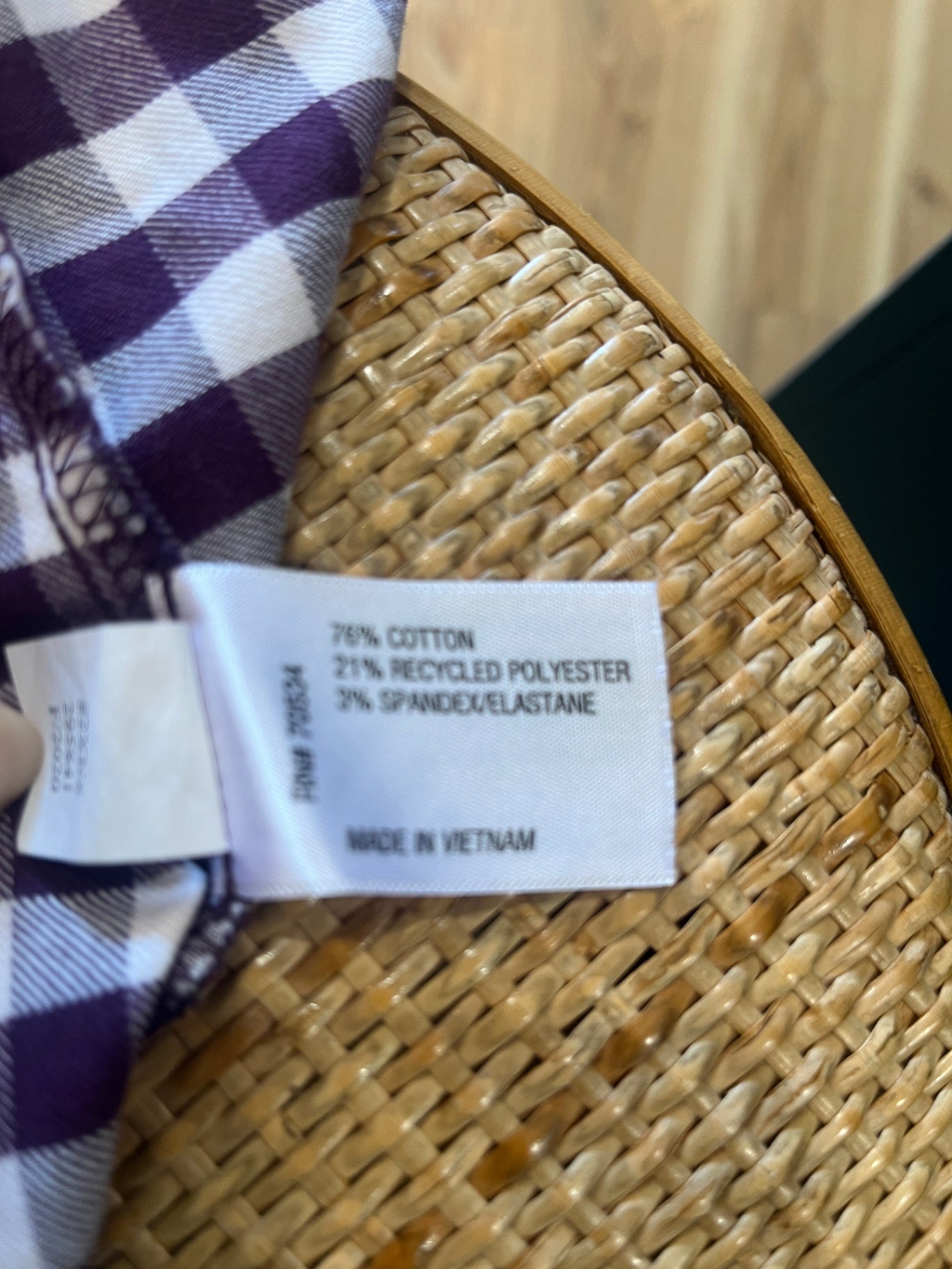 ORVIS Flannel Shirt Plum/Cream Gingnam