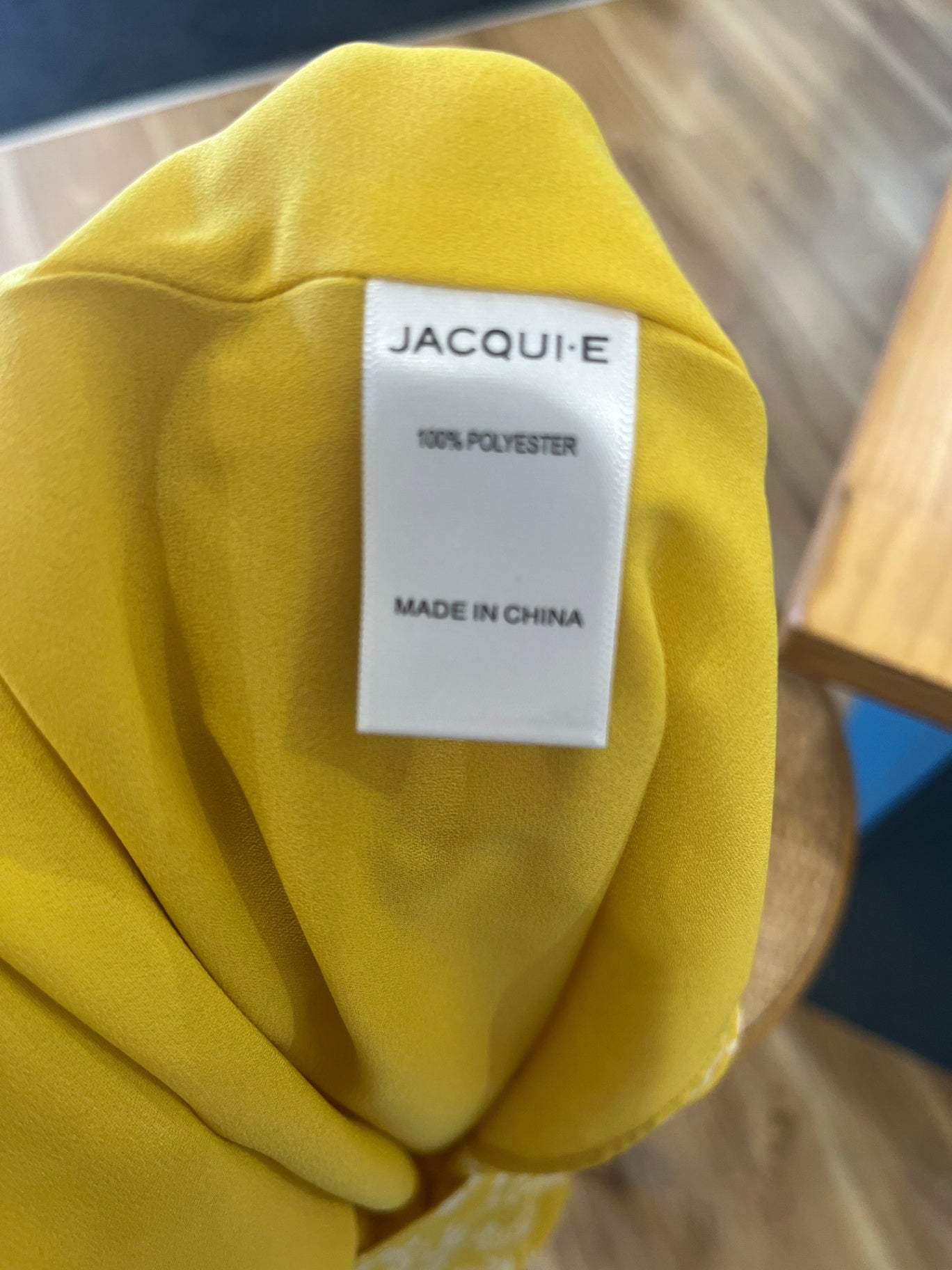 Jacqui E Blouse Yellow Floral Size 12