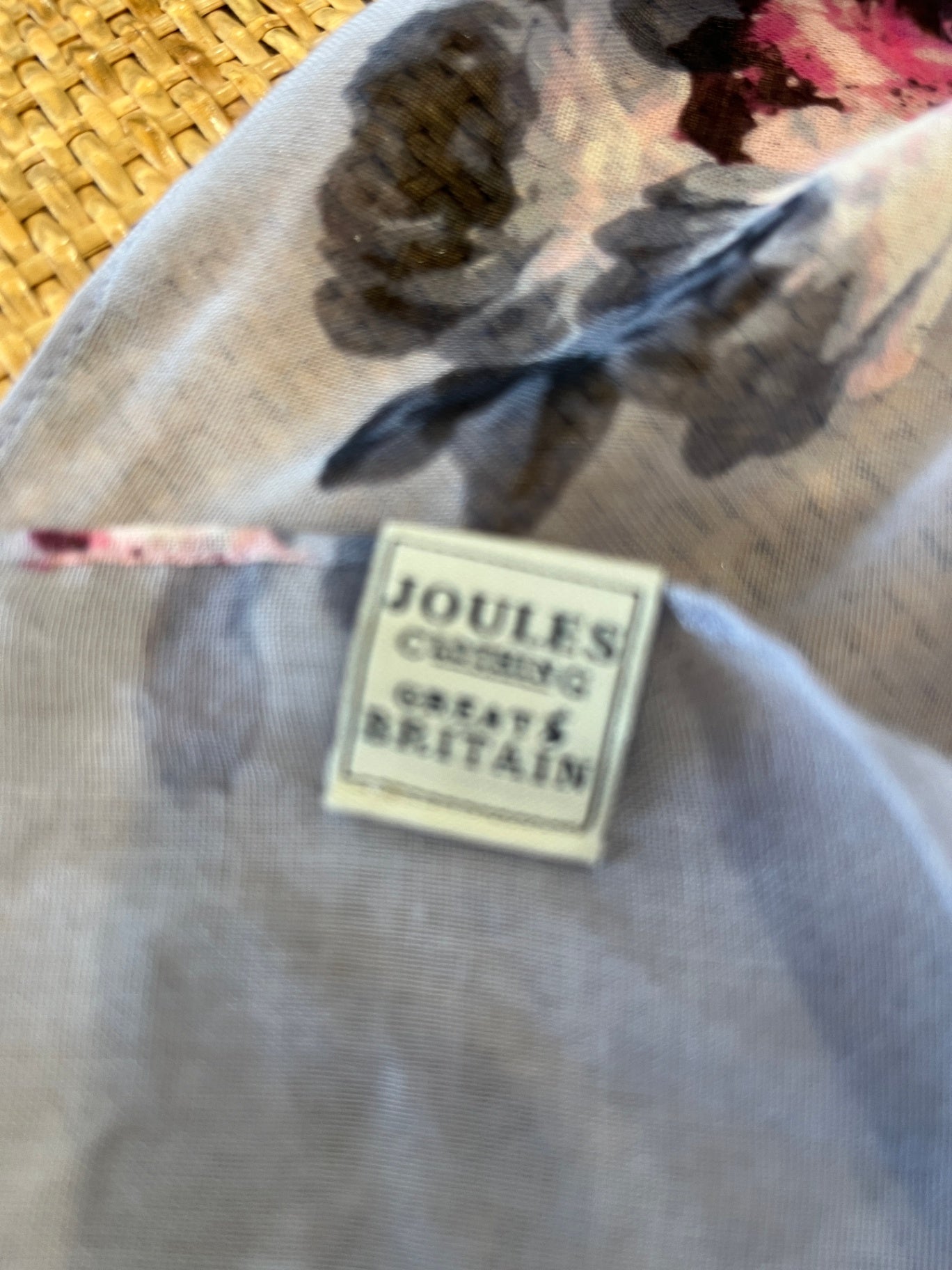 Joules Scarf Blue Floral