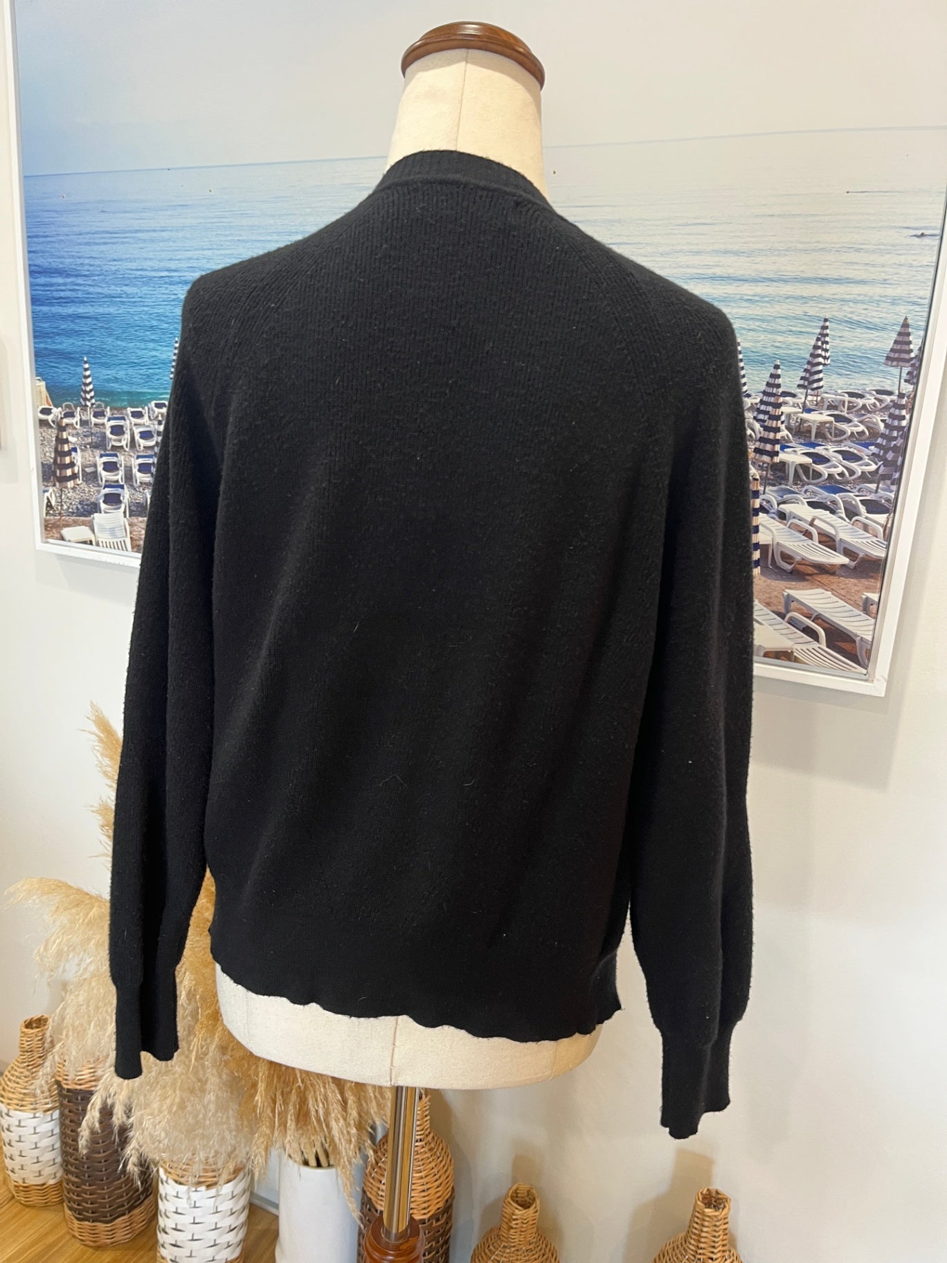 M&S Collection Black Cardigan with Gold Buttons