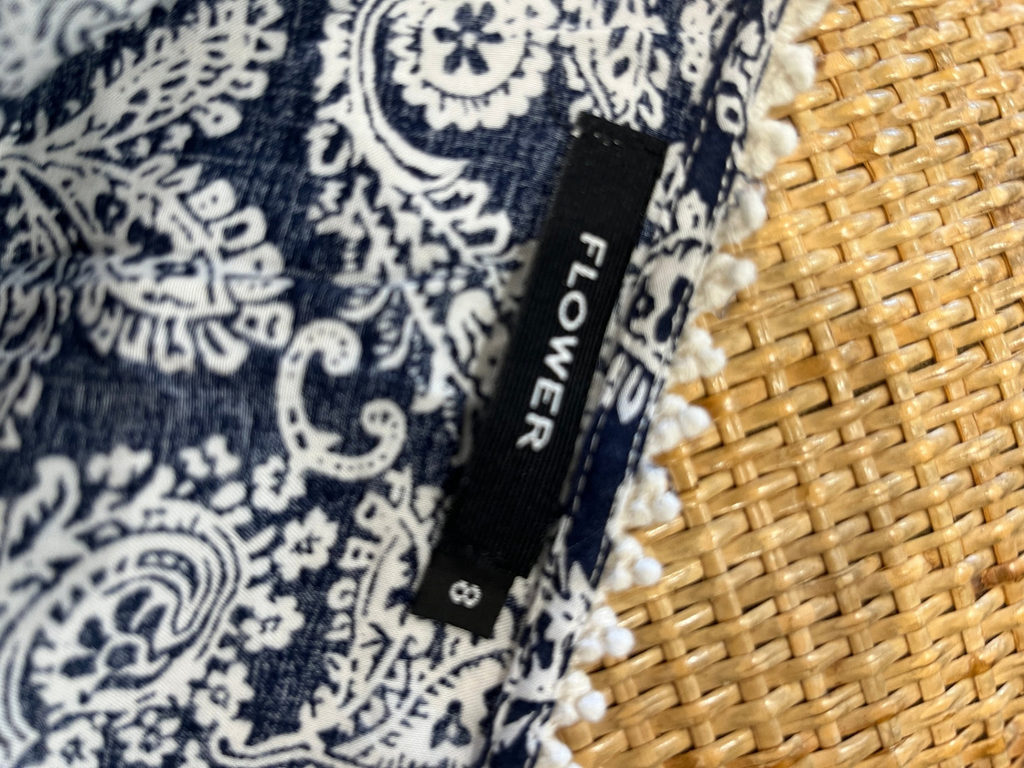 FLOWER Blue Boho Dress Size 8