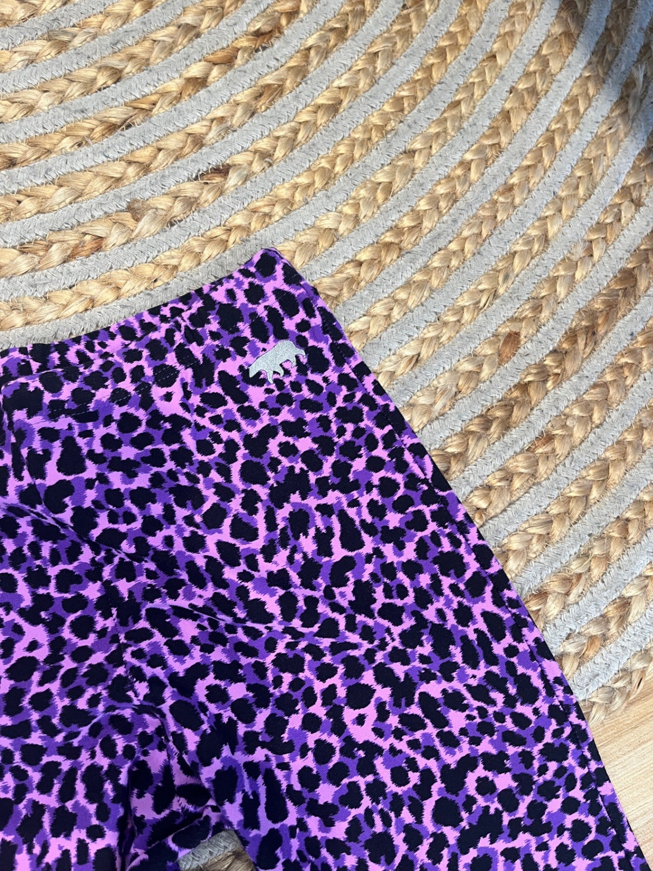 Yoga Pants Purple Animal Print