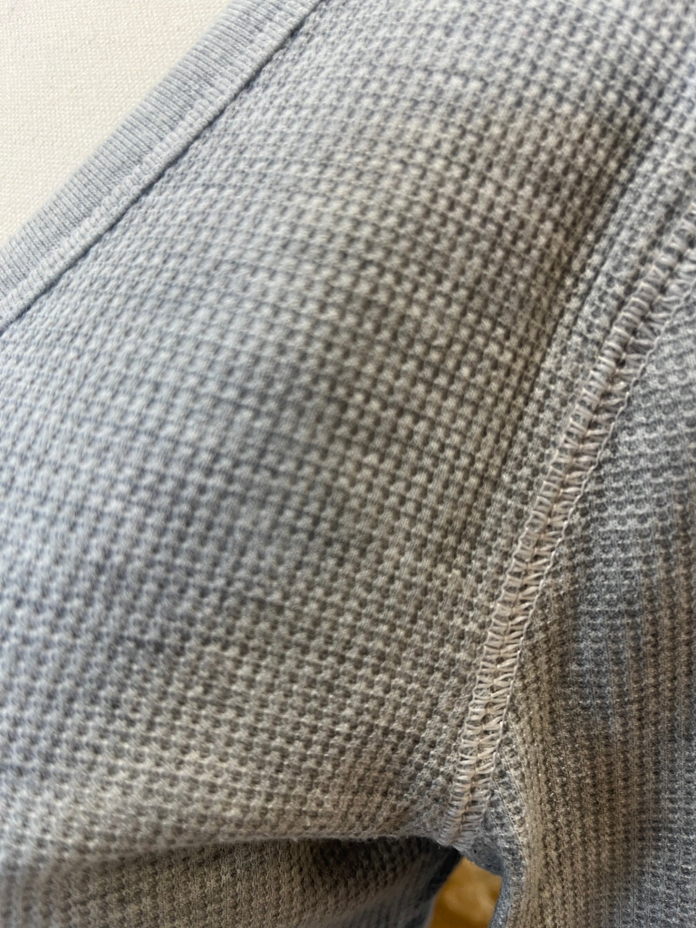 Henley-style Grey Top XS