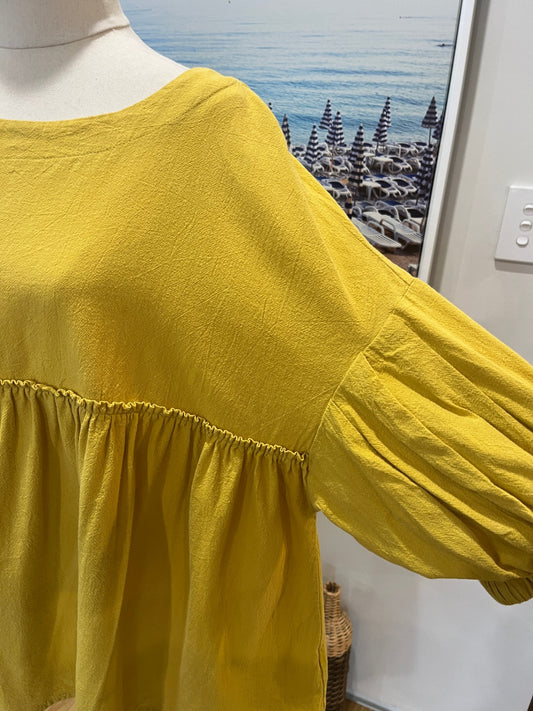 Zanzea 4XL Mustard Top
