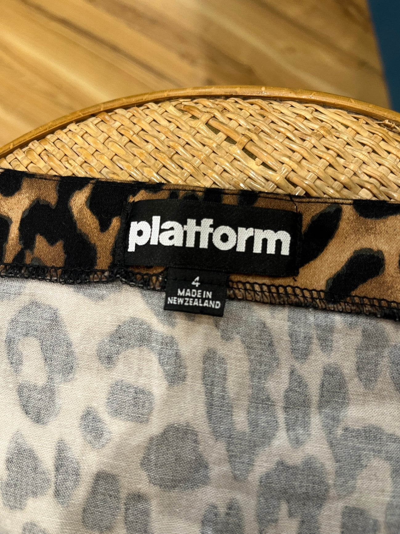 Platform Leopard Print Dress L/XL