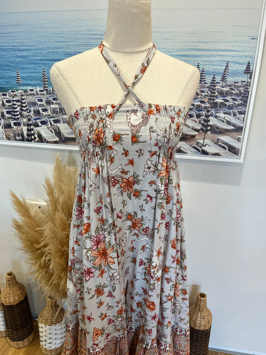 Multicolored Nooze Strapless Dress/Skirt