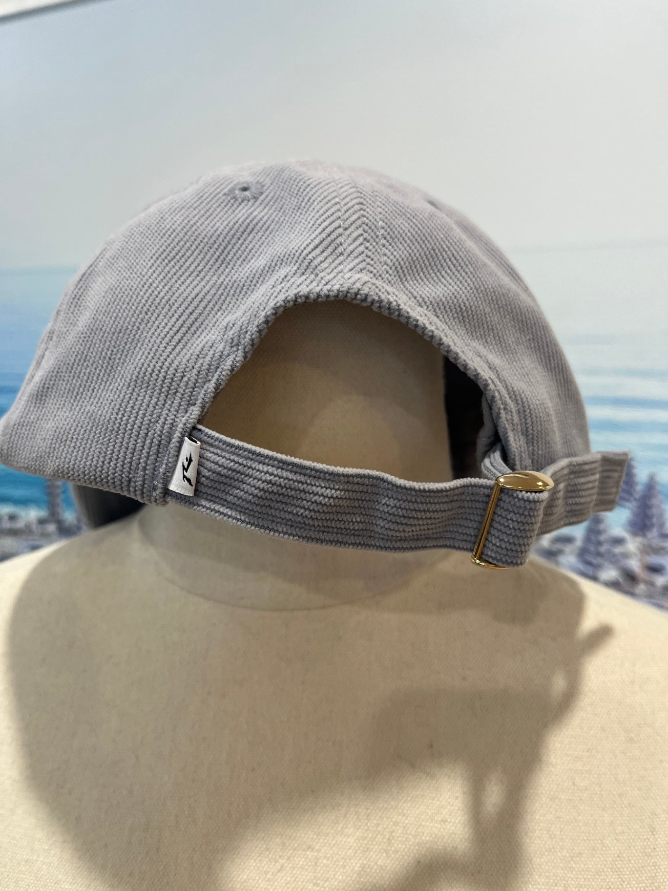 Light Gray Corduroy Cap