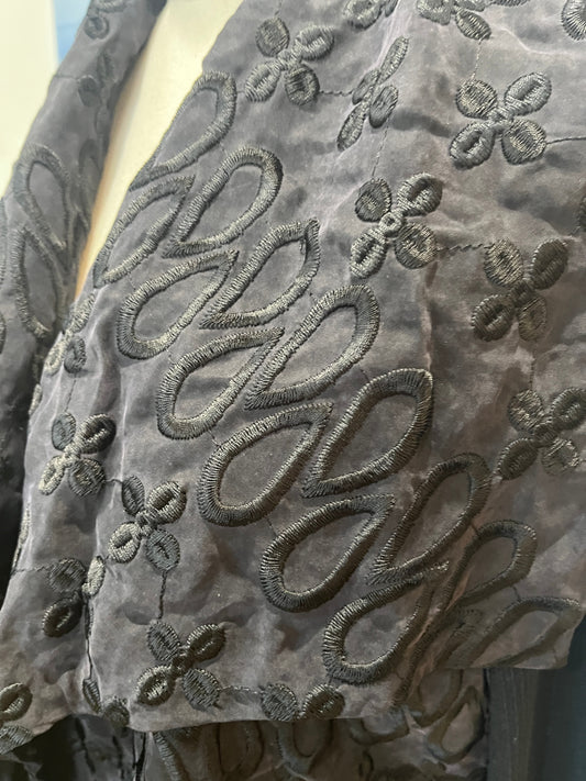 Biya Jacket Broderie Knit Sleeve Medium