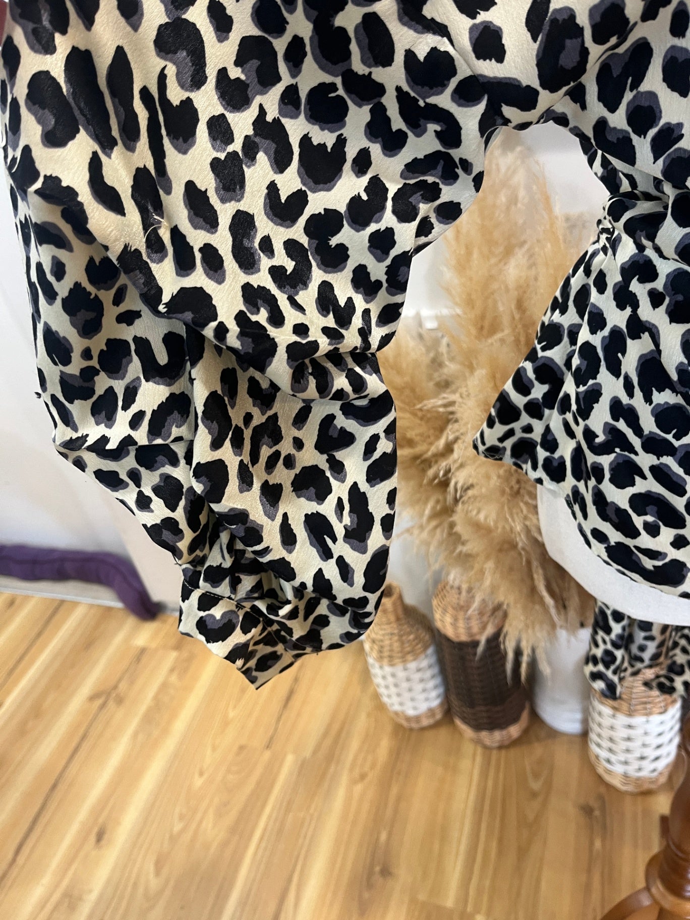 Leila + Luca Leopard Print Top Size S/M