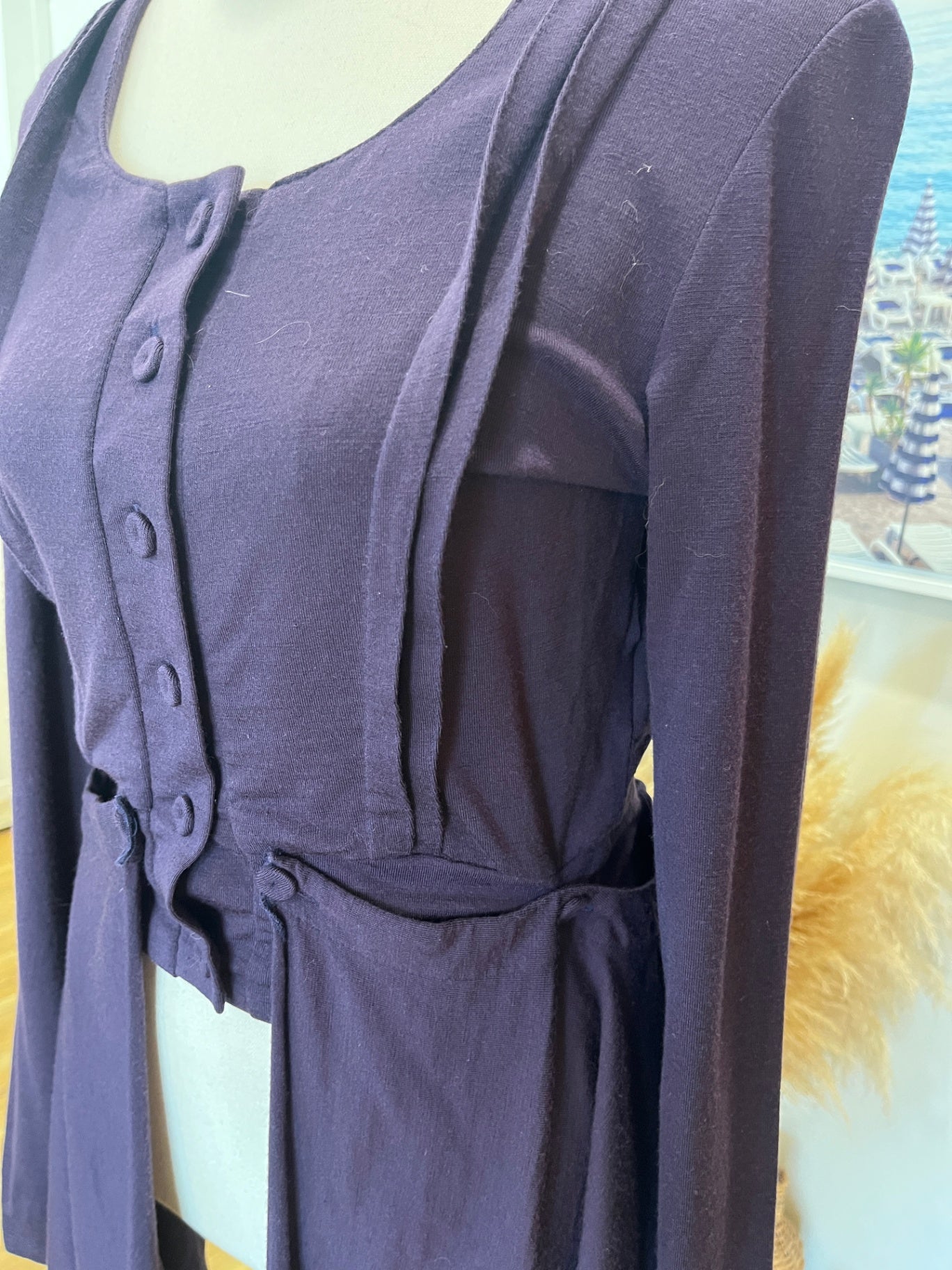 untouched world Purple Cardigan XS