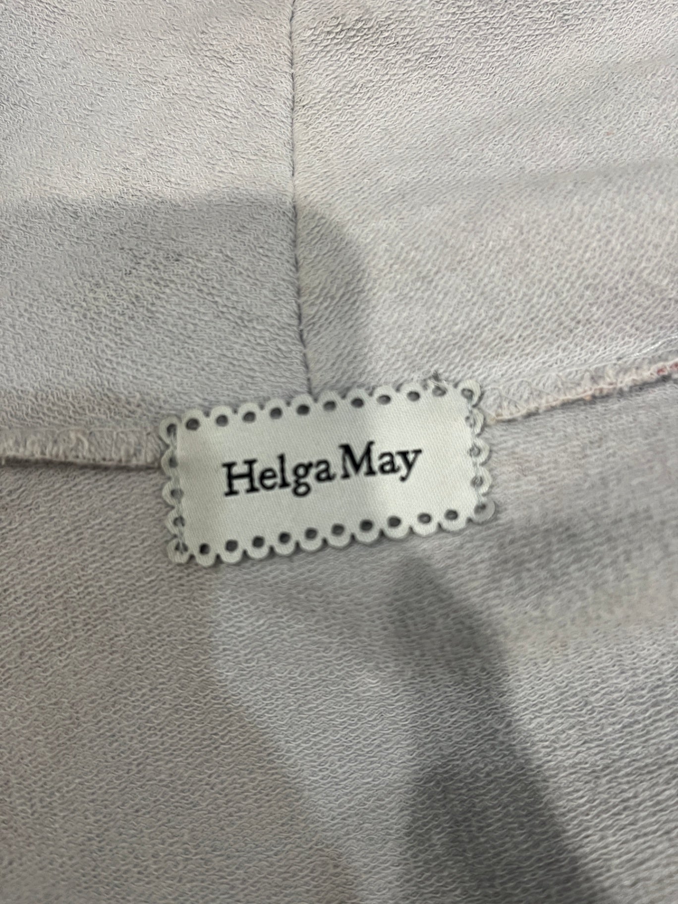 Helga May Grey Floral Longline Sweatshirt | Women's Size Large