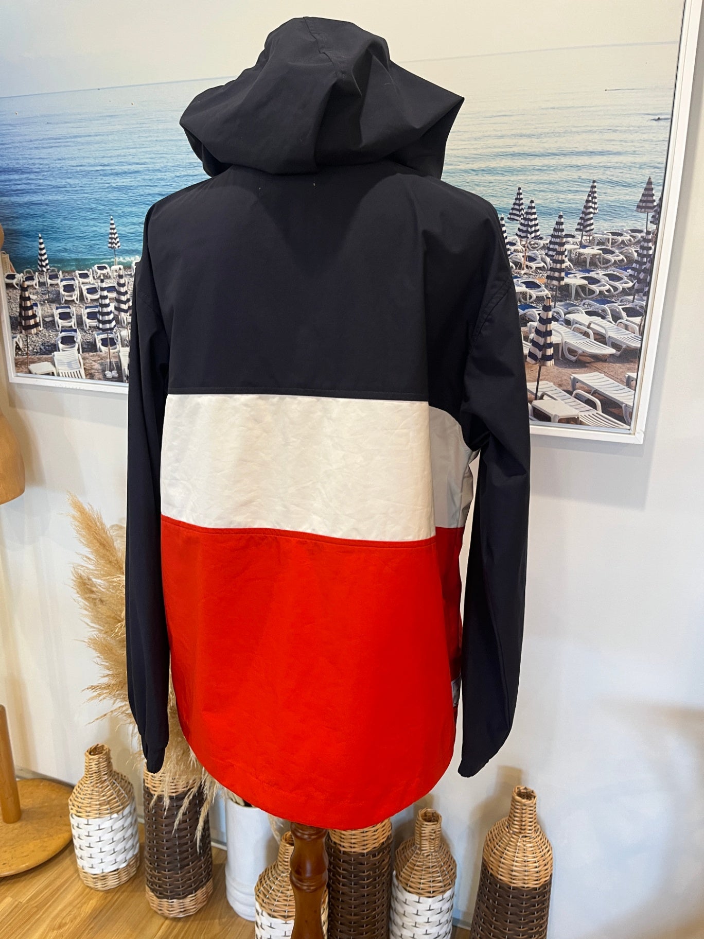 RPM Lightweight Jacket | Red/White/Blue | Hooded Pullover | Size 8