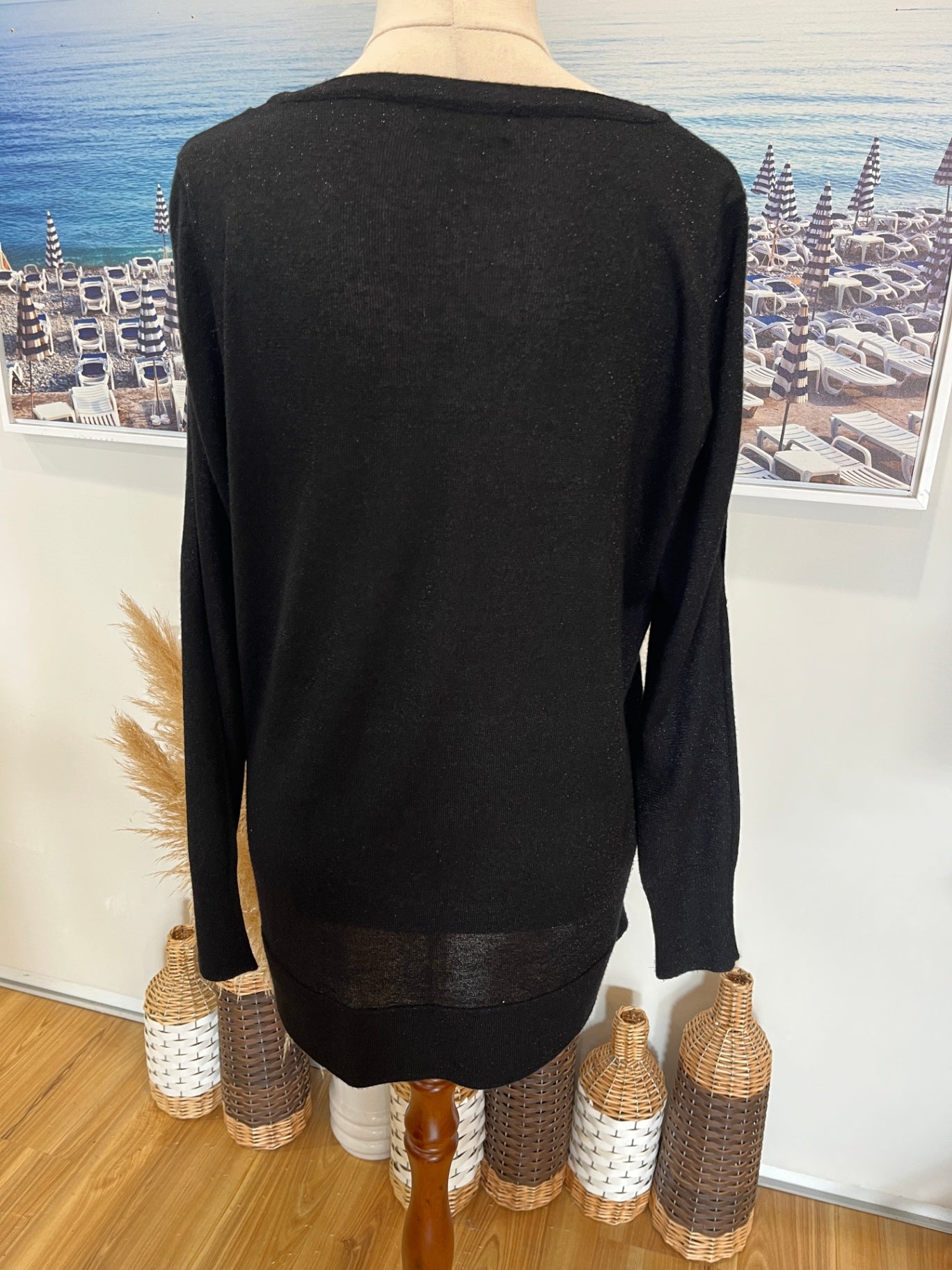 The Collection Debenhams Top S/M Black Smart Casual