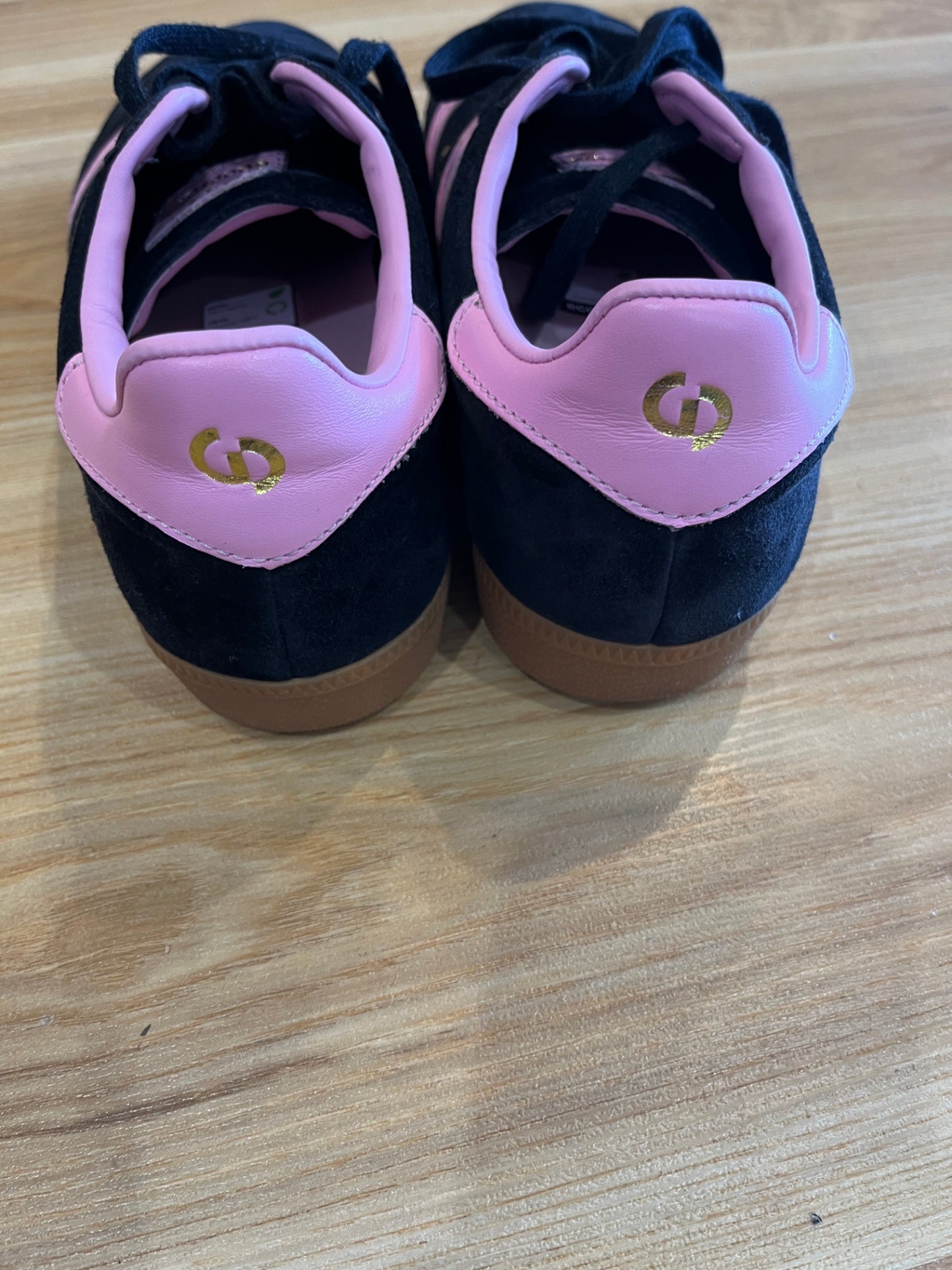 Goodsole Black & Pink Vegan Leather Shoes – Size 38