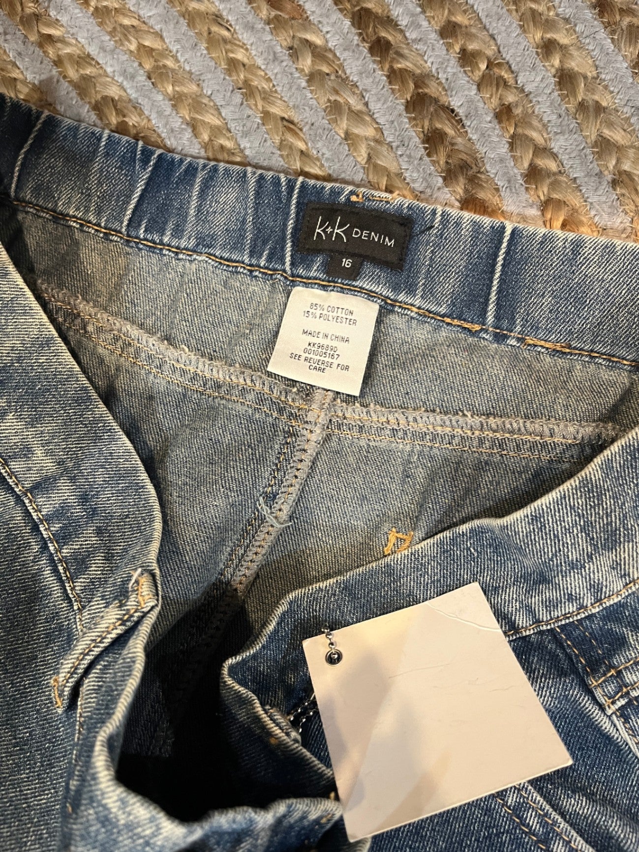 K&K Denim Flared Skirt | Size 16 | Knee Length | New with tag