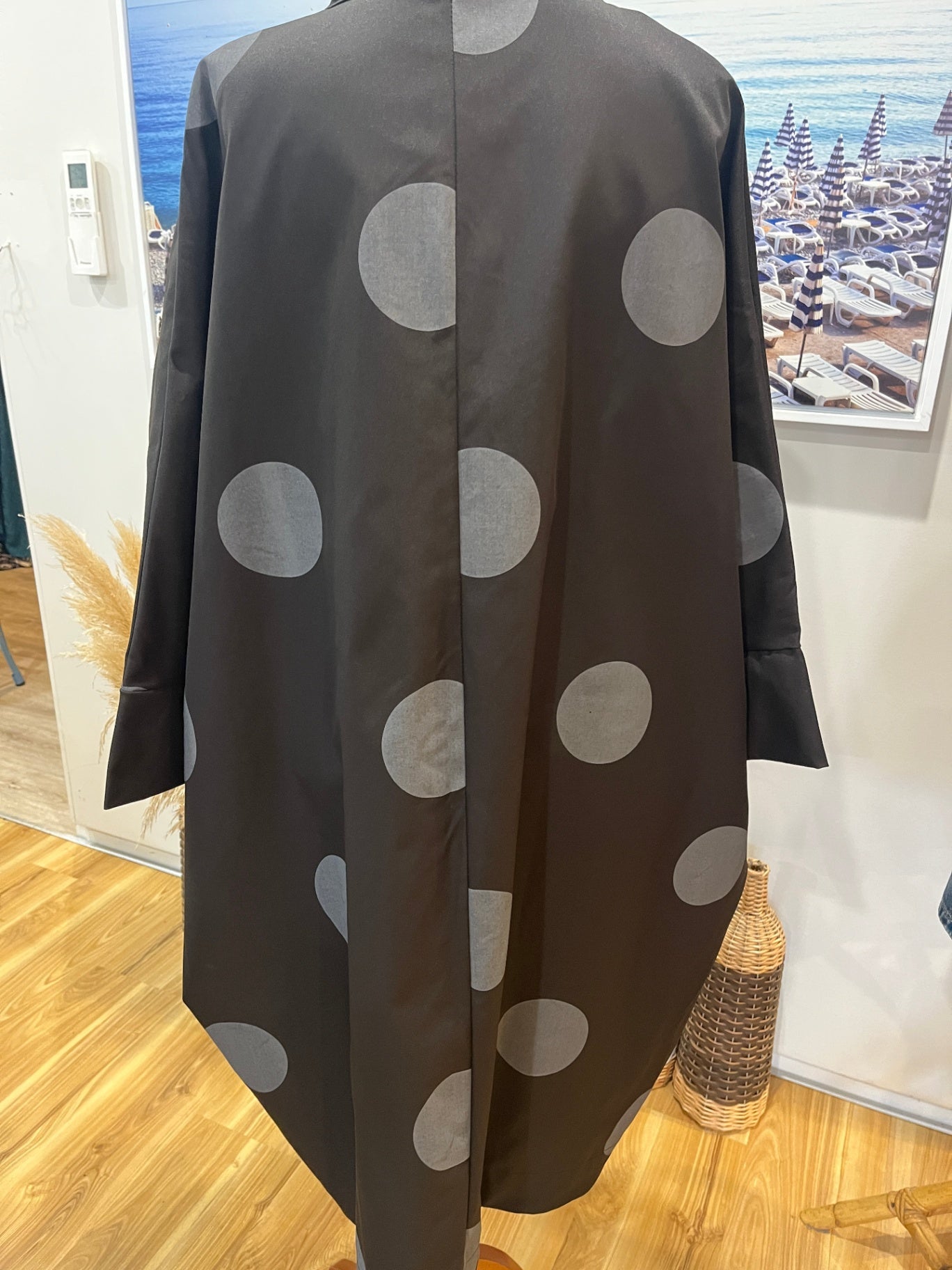 Funky Jacket Oversized Black & Grey Spot | XL