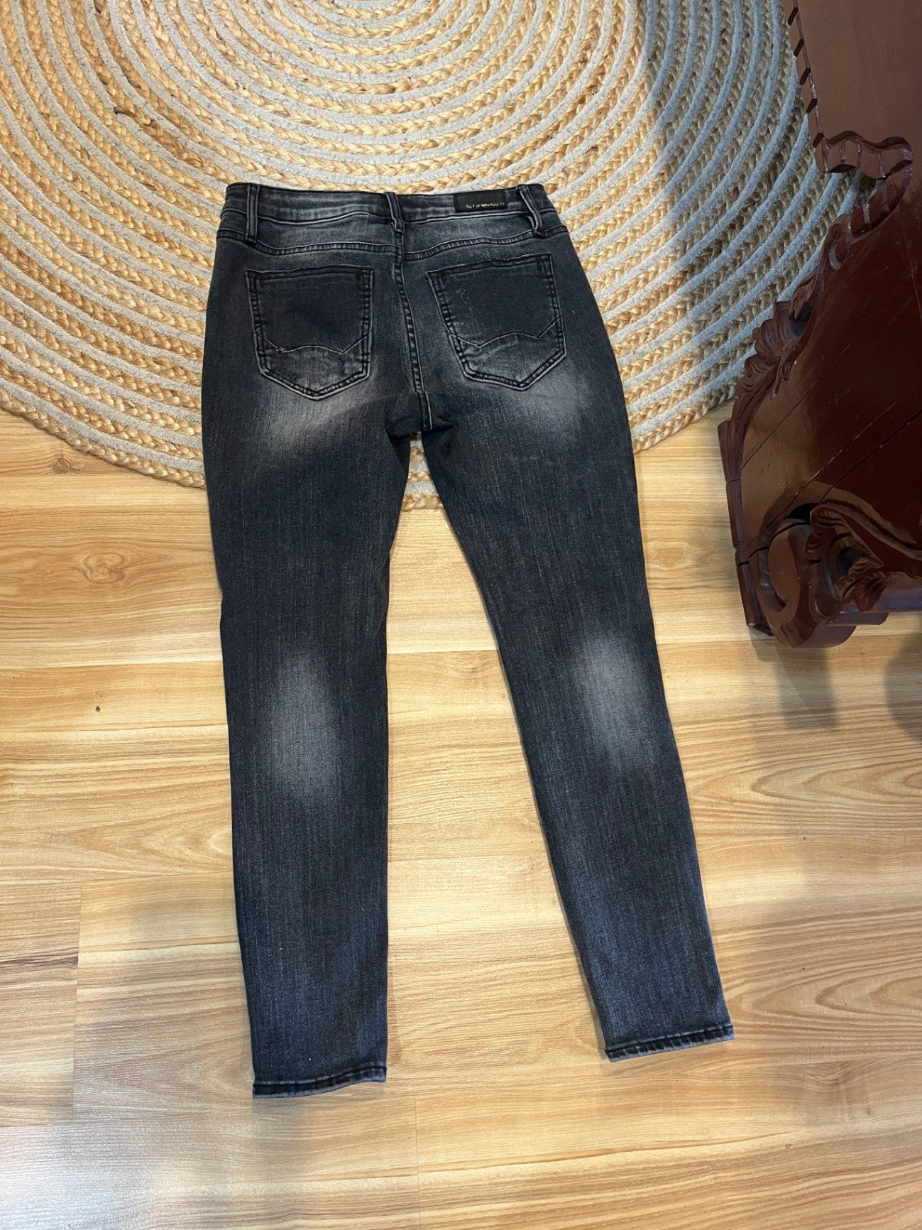 Cult of Individuality Alter Ego Boyfriend Jeans — Distressed Grey, Size 25