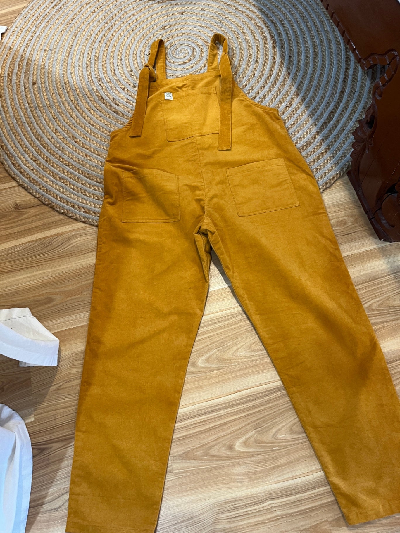 Lucy & Yak Mustard Corduroy Overalls | Organic & Ethical | Independent | Size Large