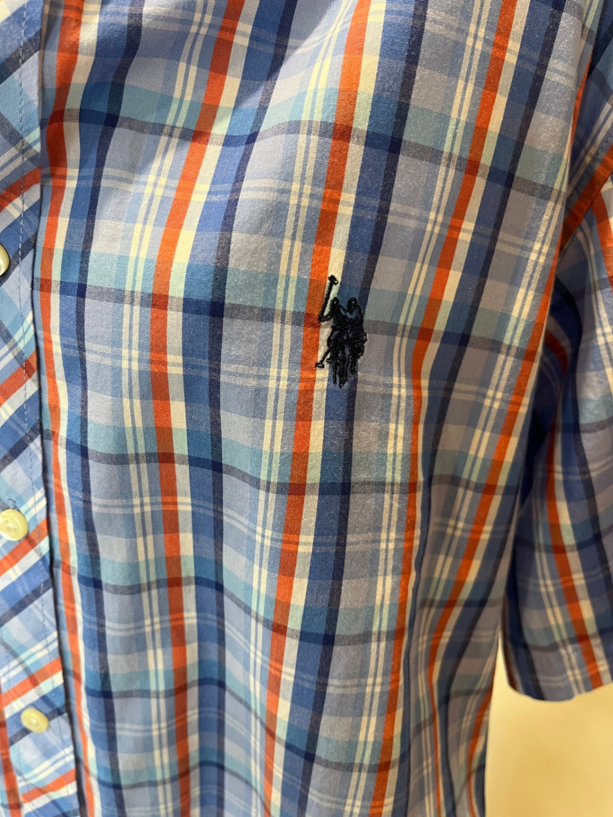 Men's U.S. Polo Assn. Short Sleeve Polo Collared Shirt – Size M