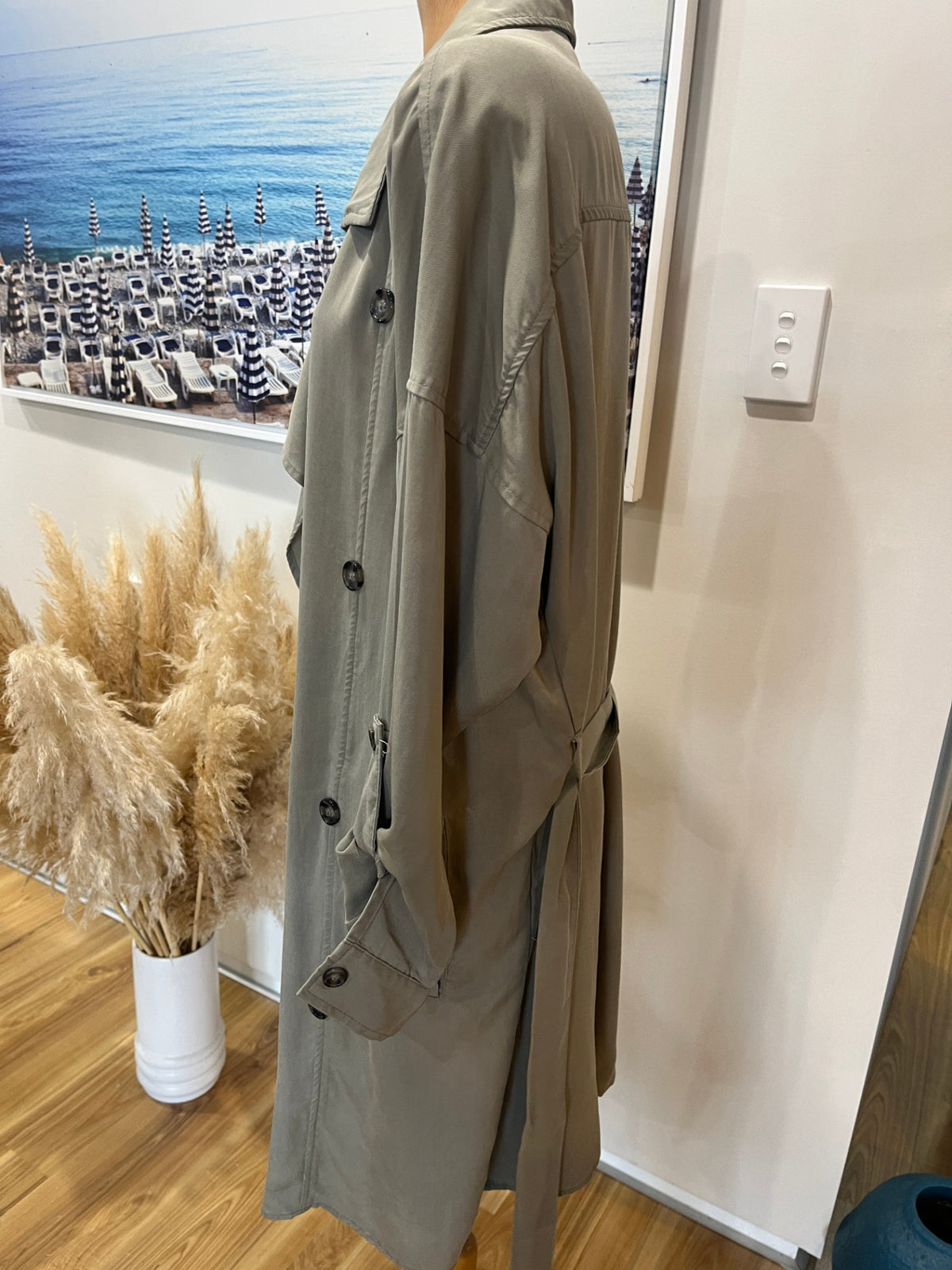 Glassons Light Green Duster Jacket - Small