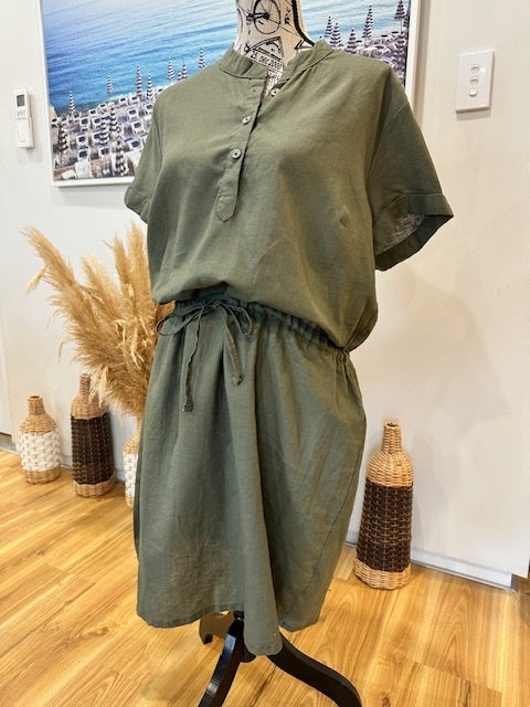 [SALE] Linen Blend Dress Large