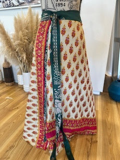 [SALE] Sari-style wraparound skirt