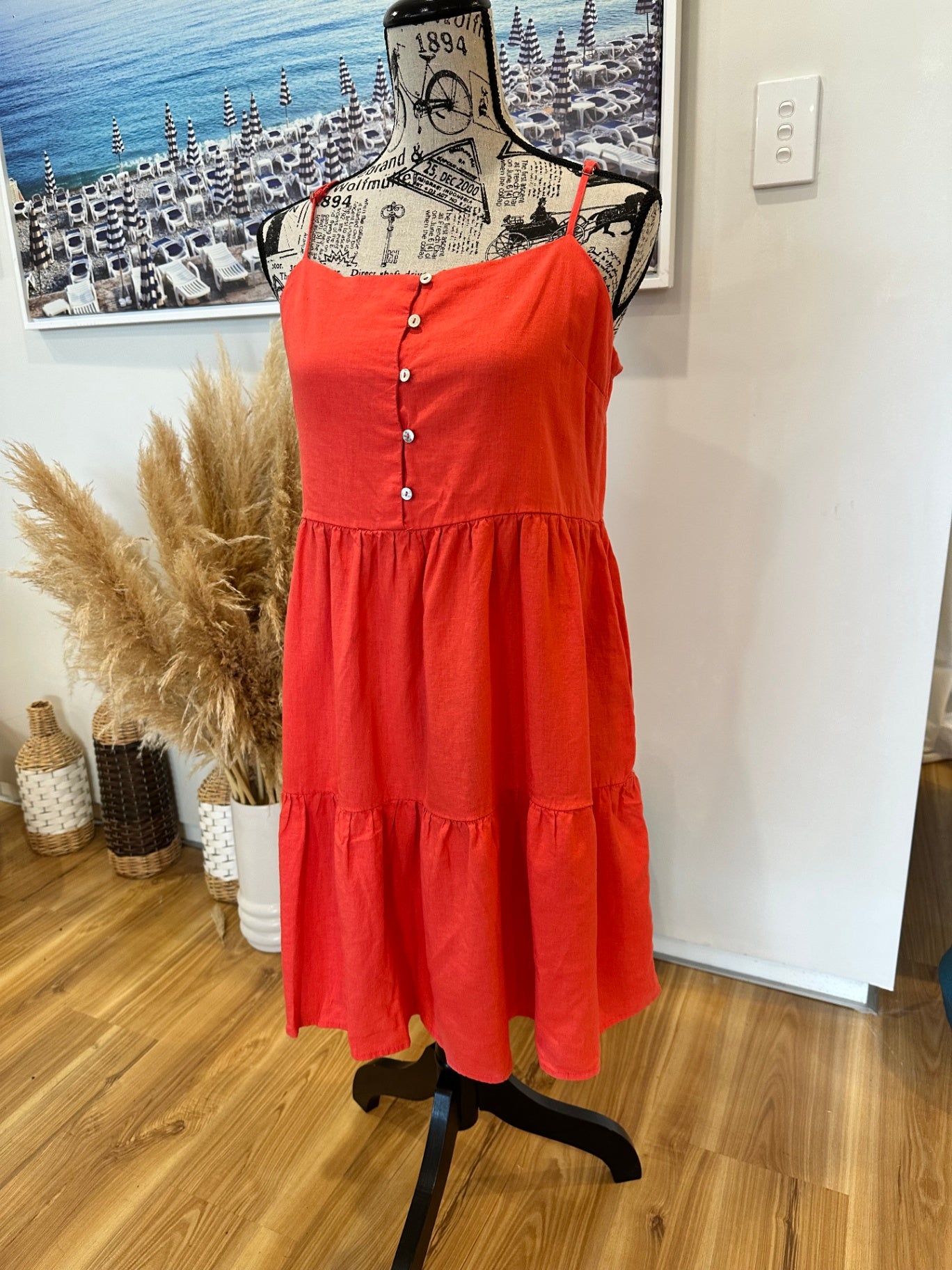 [SALE] Dotti Dress - 55% linen - size 16