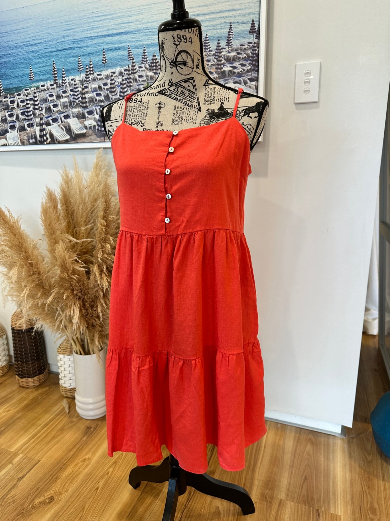 [SALE] Dotti Dress - 55% linen - size 16