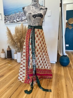[SALE] Sari-style wraparound skirt