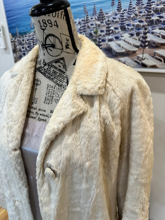 [SALE] Vintage - Faux Fur Coat - Small