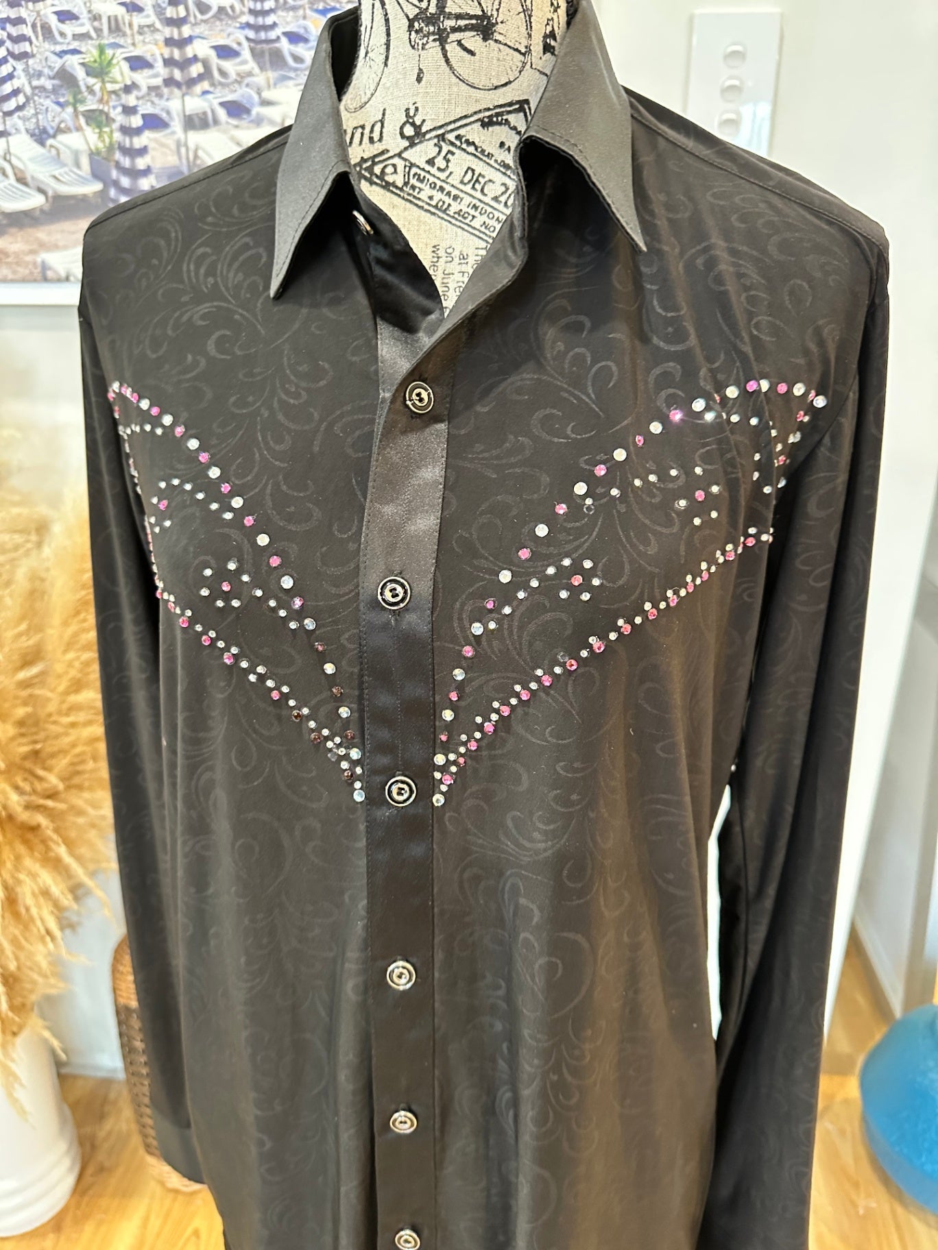 [SALE] Blouse Medium Black and Pink - Barbie-eque