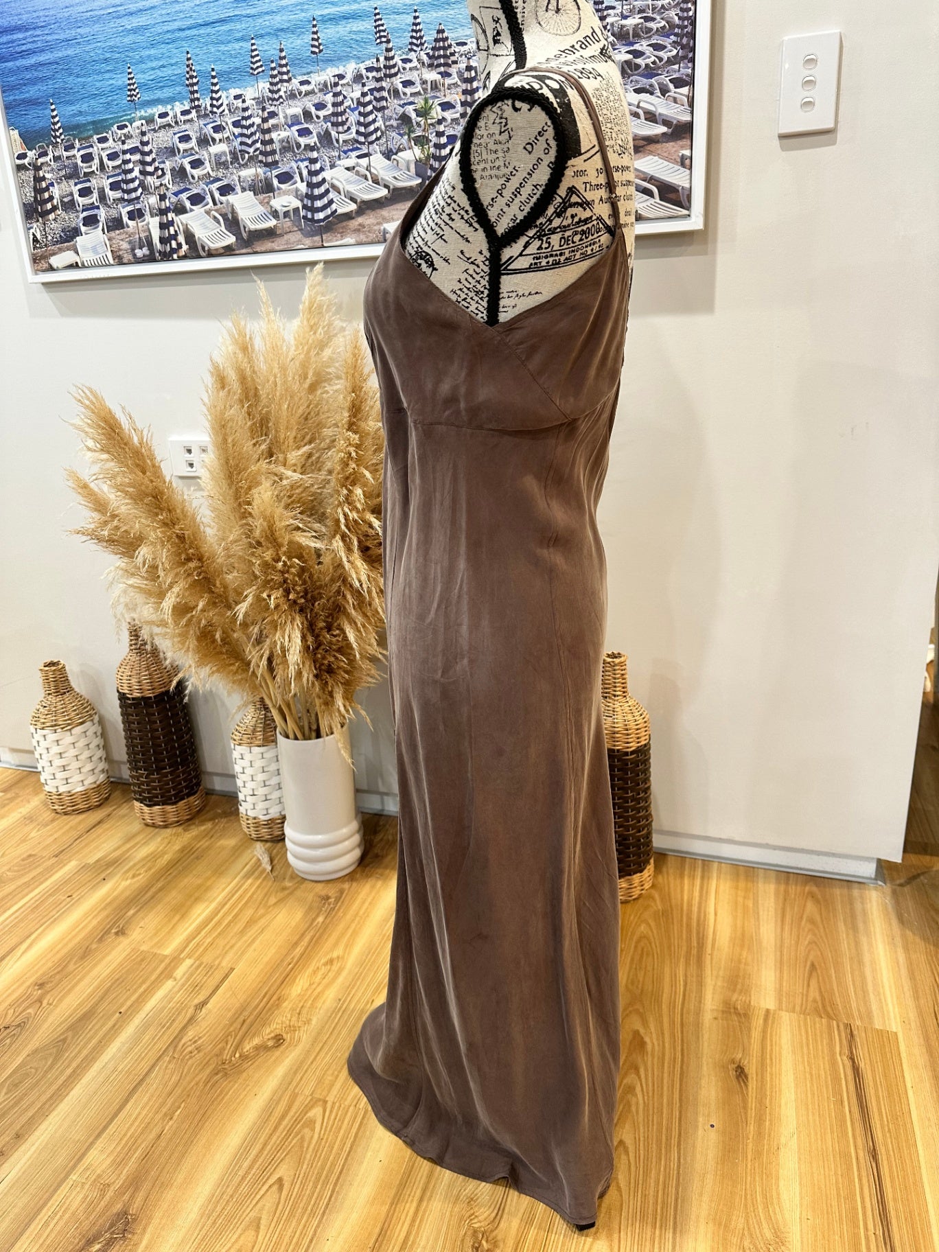 Thrills Dress 14 Brown