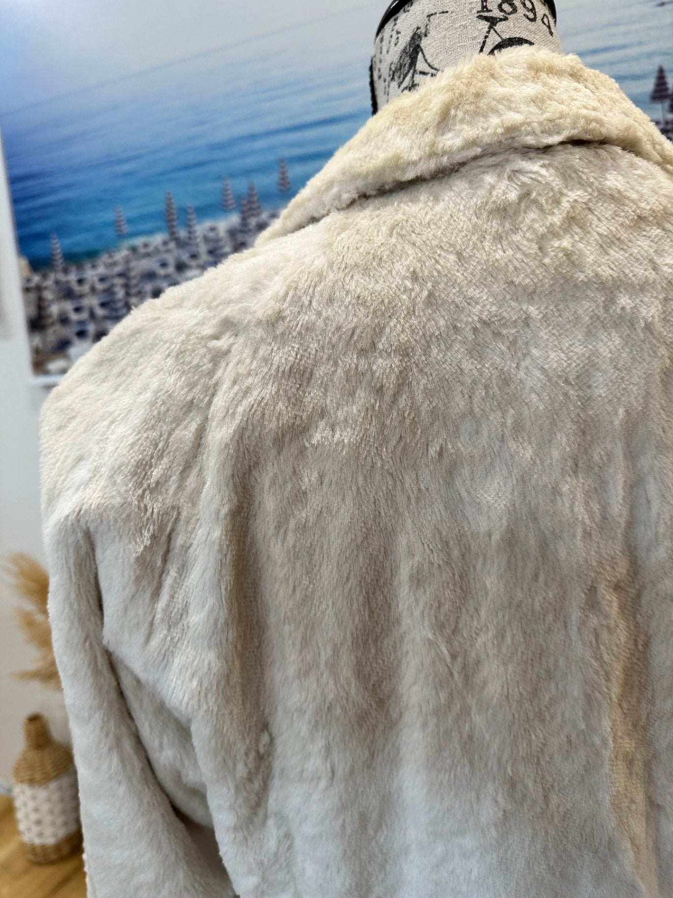 [SALE] Vintage - Faux Fur Coat - Small