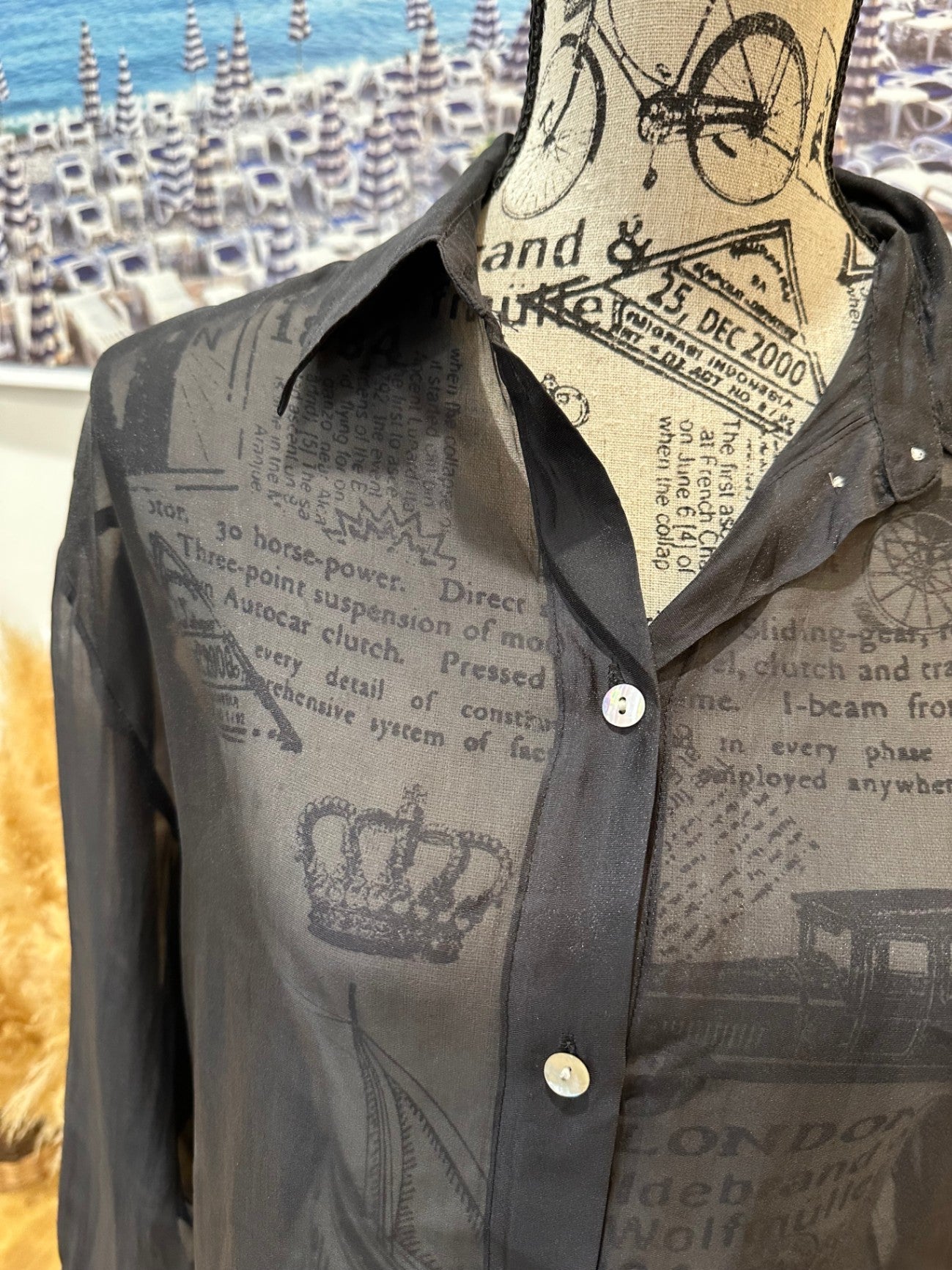 [SALE] H&M Shirt Small Black