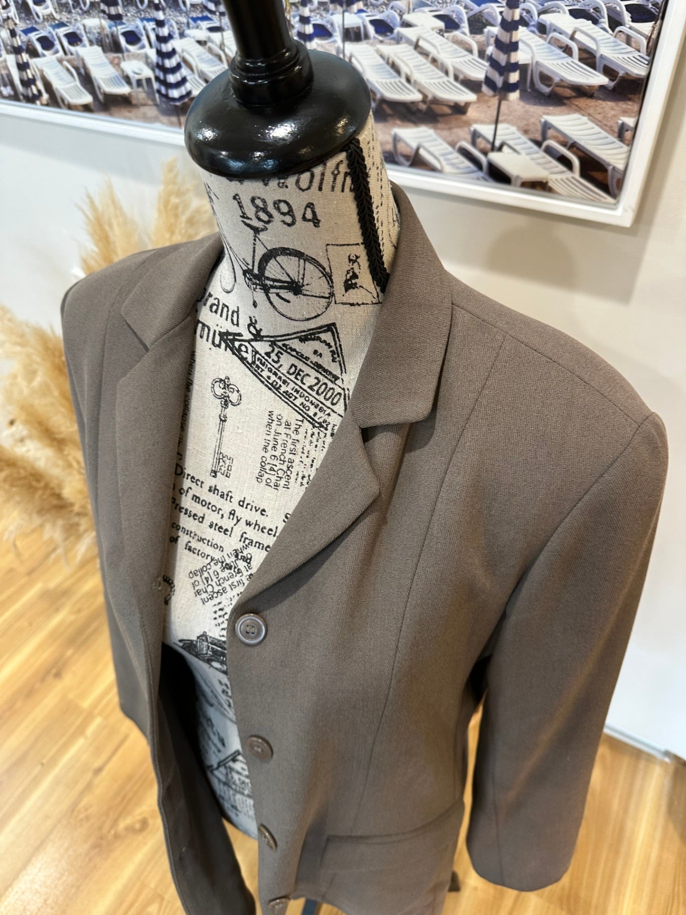 Jigsaw Blazer Small / Medium Taupe
