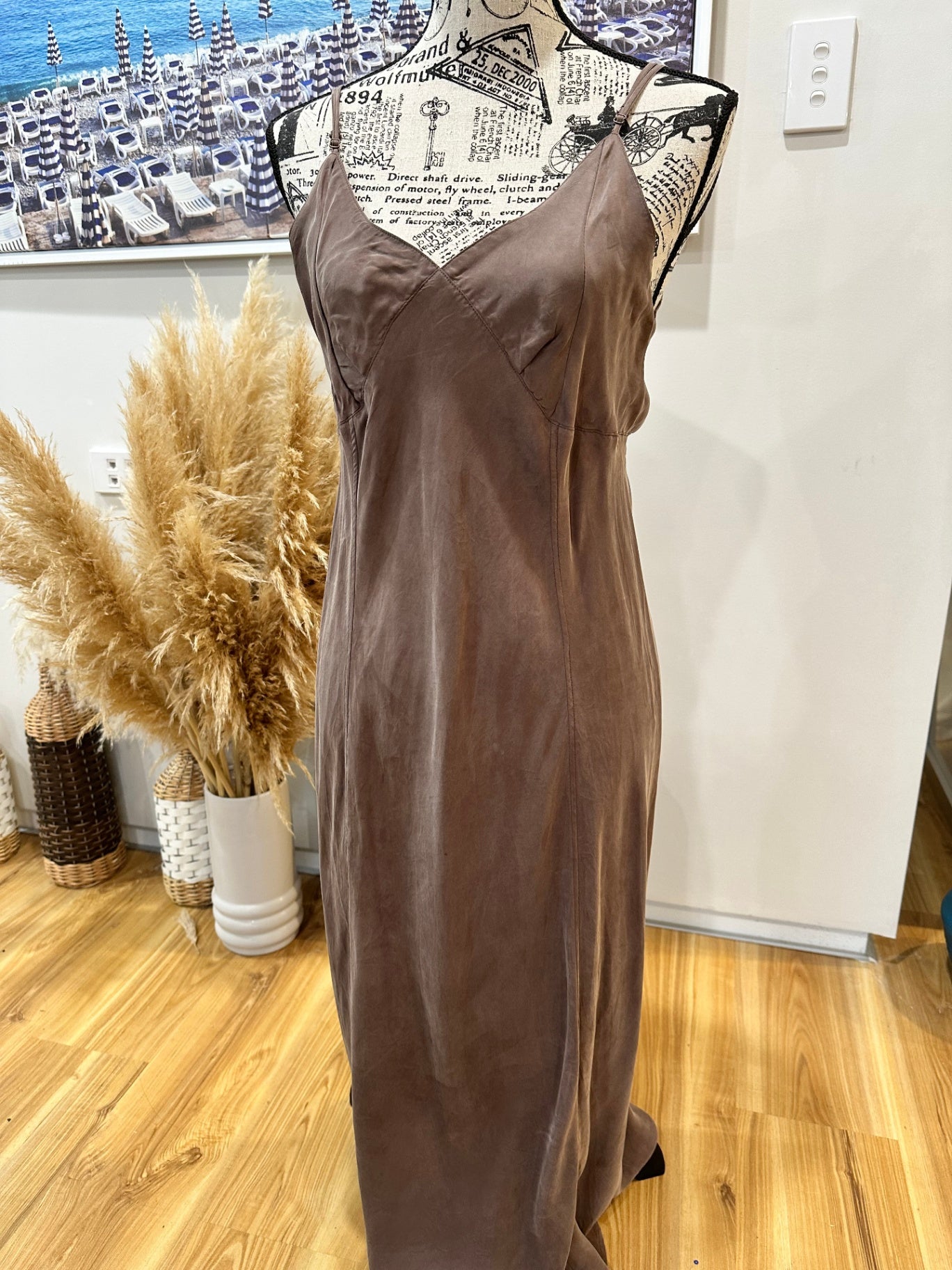 Thrills Dress 14 Brown