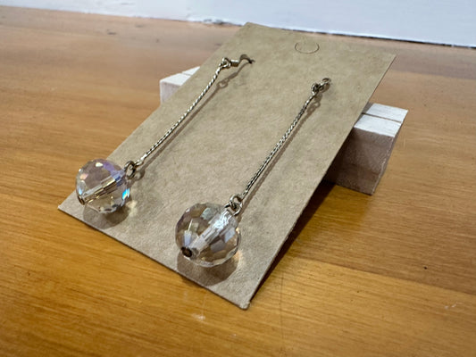 Earrings Silver/Transparent