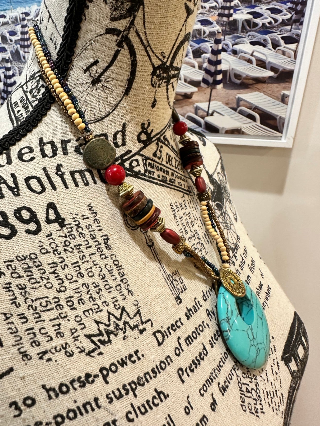 [SALE] Vintage Statement Necklace - Turquoise