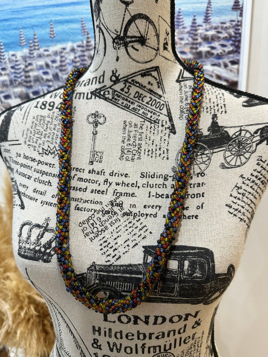 [SALE] Vintage Necklace - Colourful Beaded