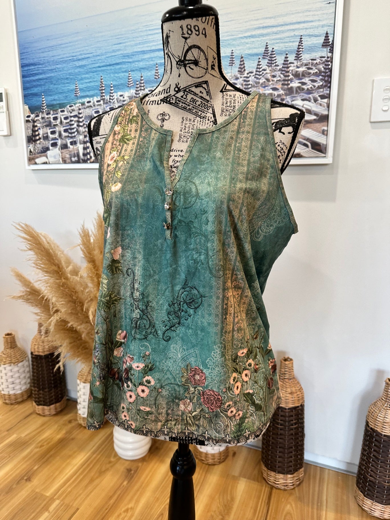 [SALE] Jewel tones Tank Top Medium / Large Multicolor