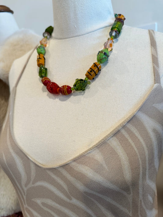 [SALE] Necklace Multiple colours including green, red, yellow, and orange