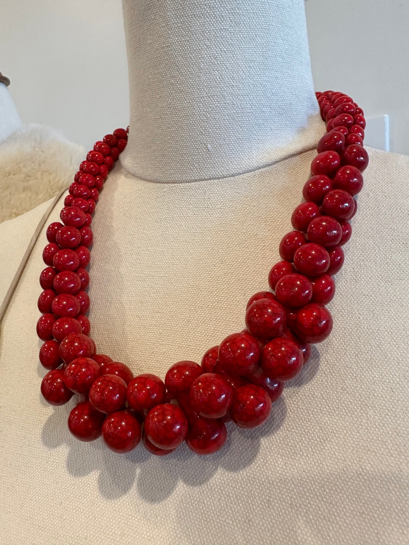 [SALE] Vintage Necklace Red - 'Jaffa'