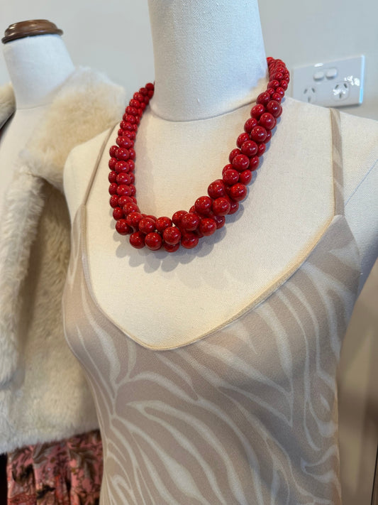 [SALE] Vintage Necklace Red - 'Jaffa'