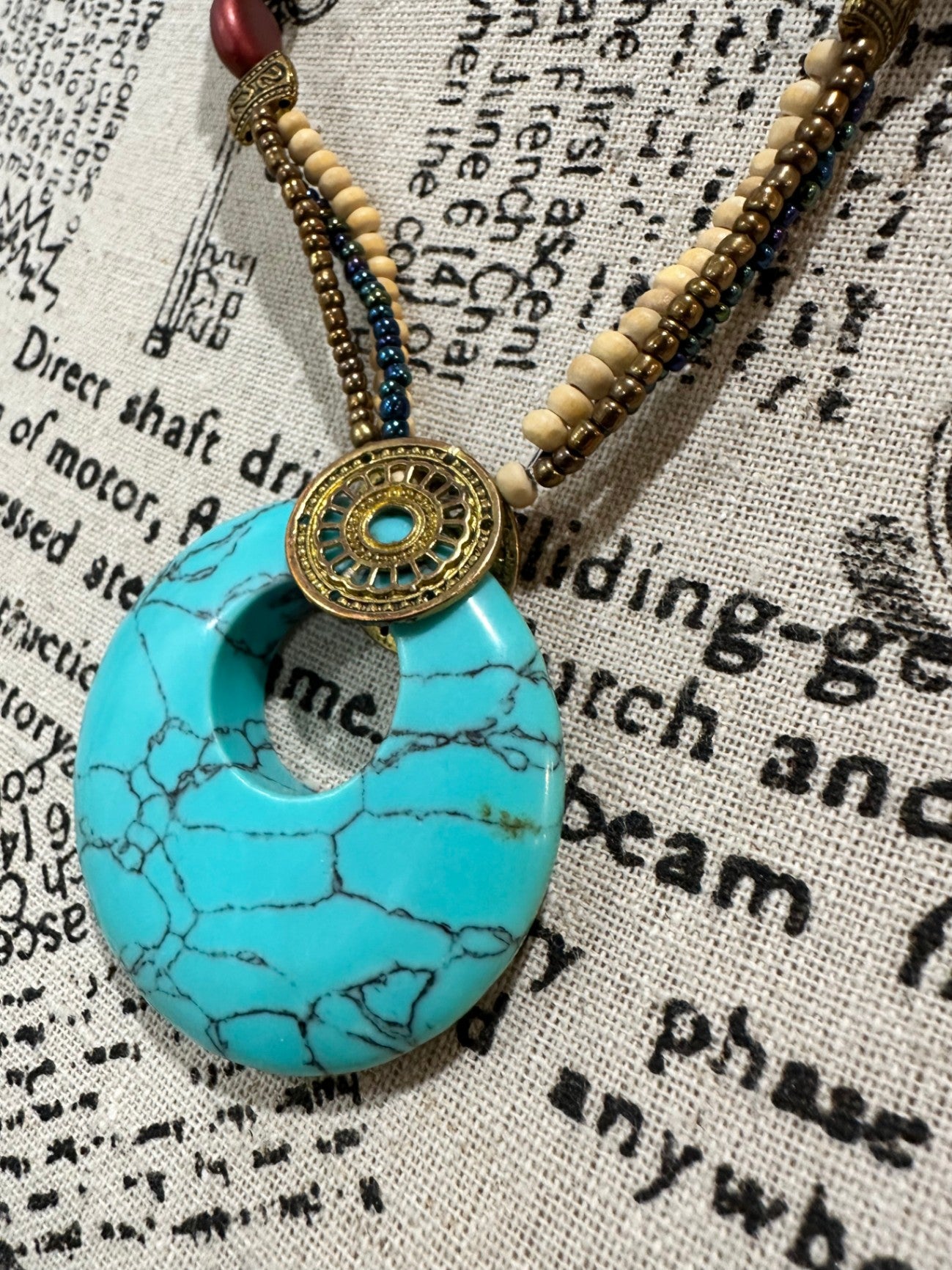 [SALE] Vintage Statement Necklace - Turquoise