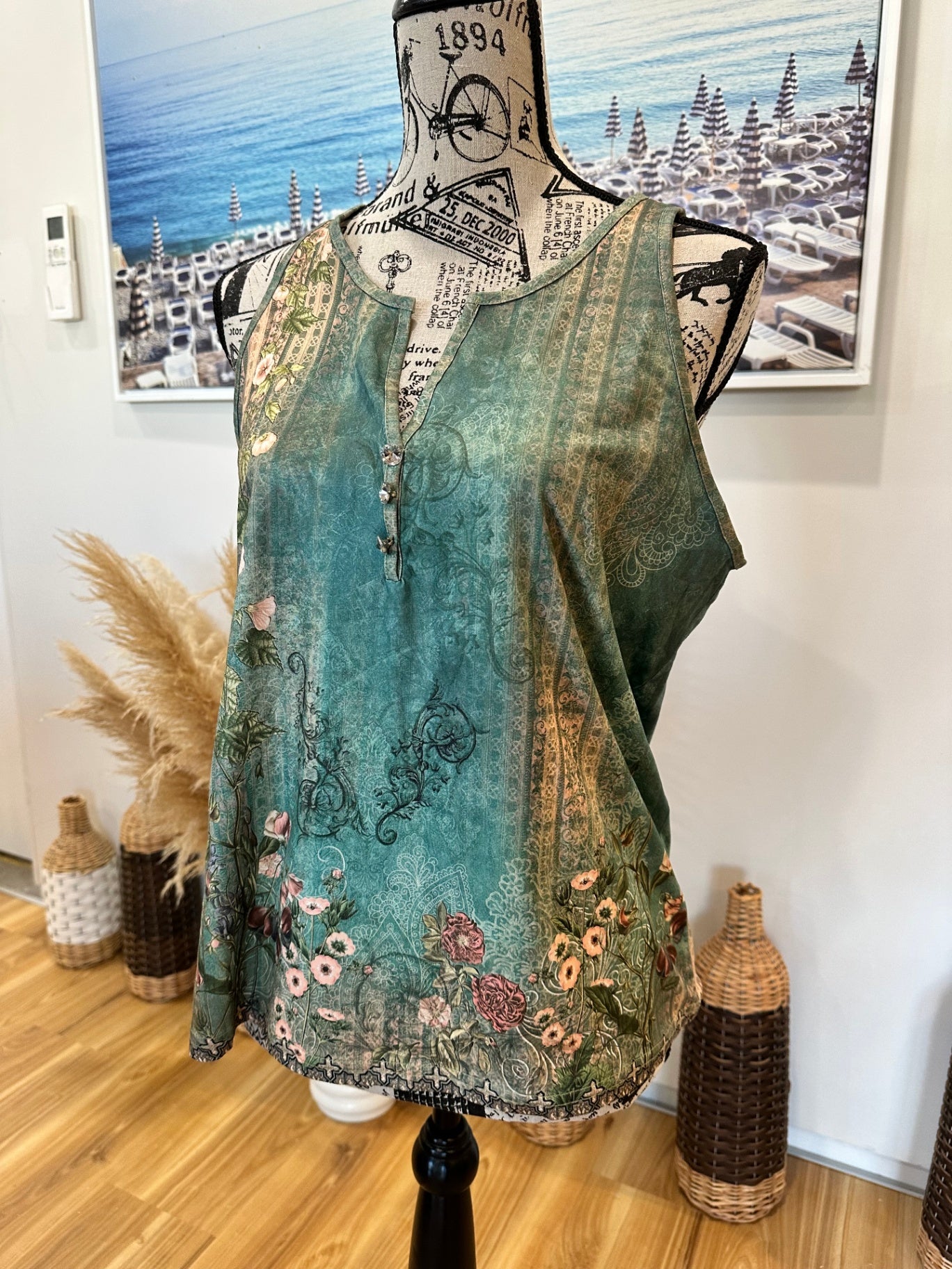 [SALE] Jewel tones Tank Top Medium / Large Multicolor